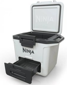 Lada frigorifica Ninja FrostVault FB131EUWH, 28 l, Pasiva, 48 doze, Pastreaza gheata pana la 5 zile, Compartiment uscat, Alb