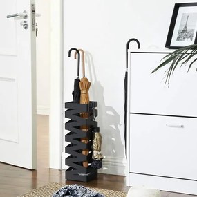 Suport Umbrela Fence Black, 15.5 x 15.5 x 49 cm