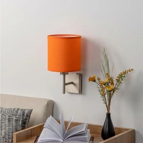 BRILAGI - Aplica de perete LED NUBILA 1xE27/60W/230V crom mat/portocaliu