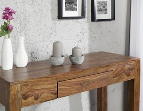 Birou cu sertar din lemn de trandafir Makassar 100cm Sheesham