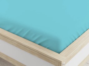 Cearsaf cu elastic din microfibra mentol 90 x 200 cm