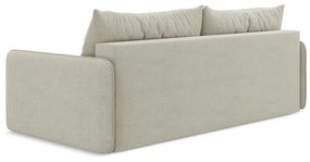 Canapea crem extensibilă/cu spațiu de depozitare 216 cm Nanea – Makamii