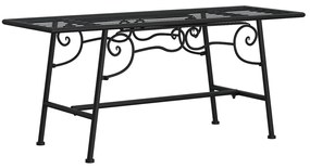 318827 vidaXL Bancă de copac, negru, 110 cm, oțel