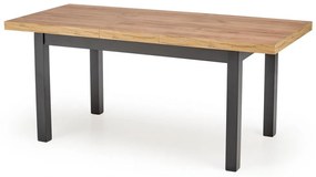 Set masa extensibila Tiago L140-220 cm + 4 scaune Toledo 2 verde/stejar miere