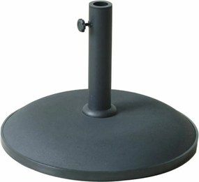 Marbueno Bază Umbrelă Rotundă Beton 50x37 cm 25KG Negru Grădină, Piscină, Terasă