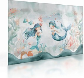 Tablou pe sticlă - Sirene (70x50 cm)
