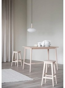 Scaun de bar în culoare naturală din lemn de stejar (înălțime șezut 65 cm) Austin – Rowico