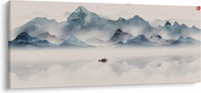 Tablou - Valea munților albaștri (120x50 cm)