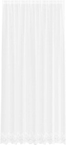 vidaXL Cortină din Dantelă cu perdele Alb 280 x 200 cm Poliester