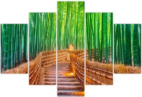 Tablou - Pădure de bambus japoneză (150x105 cm)