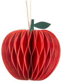 Ornament de Crăciun lucrat manual din hârtie ø 8 cm Honeycomb Apple – Sass &amp; Belle