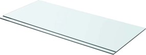 vidaXL Rafturi, 2 buc., 70 x 30 cm, panouri sticlă transparentă