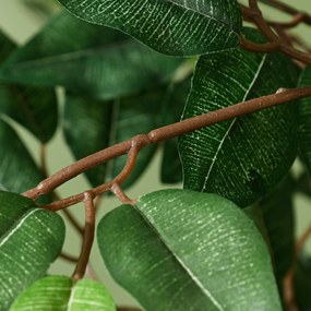 Outsunny Arbre Artificiel Plante Artificiel ficus Inaltime 1,5 m Trunchi Ramuri Liane Imitation Moss Feuilles Grand realism Ghiveci Inclus | Aosom Romania