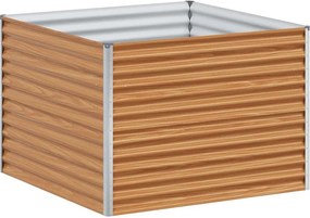 vidaXL Strat înălțat de grădină 98 x 100 x 68 cm Oțel Galvanizat