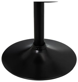 Scaune de bar negre cu înălțime ajustabilă 2 buc. din imitație de piele (înălțime șezut 72 cm) – Casa Selección