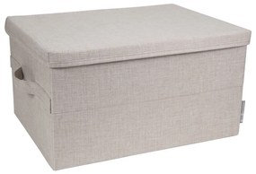 Cutie de depozitare bej din material textil cu capac 34x45x25 cm Soft Storage – Bigso Box of Sweden