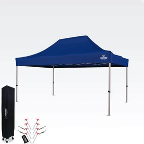 Cort de petrecere pentru grădină 3x4,5 m: Colțul dumneavoastră pentru relaxare și petreceri - fără pereți - Albastru