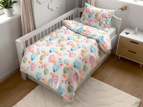 Lenjerie de pat din crep pentru patut Renforcé BALUNEA albă Dimensiune lenjerie de pat: 45 x 65 cm | 90 x 140 cm