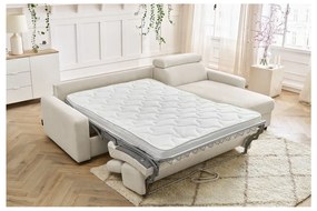 Colțar crem extensibil (cu colț variabil) Monaco – Bobochic Paris