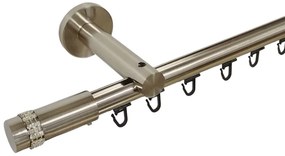 Galerie SIMPLA PRINDERE PERETE TEAVA PROFIL 19 MM -XANTOS - INOX (Alege marime: 200 cm)