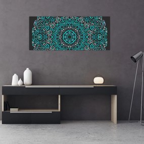 Tablou cu abstracție ornamentală (120x50 cm)