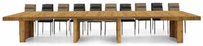 MASA EXTENSIBILA BIG FAMILY II - STEJAR AURIU - 180 cm / 100 cm / 77 cm
