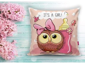 Față de pernă pentru copii 43x43 cm Girl Owl – Mila Home