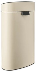 Cos pentru gunoi Brabantia Touch Bin New 1005543, 40 L, Deschidere lina si silentioasa, Deschidere mare, Bej