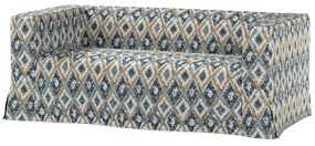 Husă canapea Klippan cu 2 locuri, lungă, cu pliuri contrastante