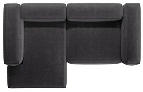 Coltar 2 locuri Bergamo velur reiat L244 cm