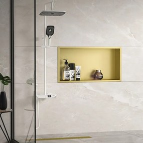 RAFT BAIE INCASTRAT PERETE 30x60 auriu periat