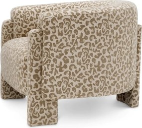 Fotoliu elegant design LUX Hazelwood, Harley leopard