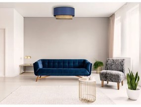 Plafonieră Duolla BOHO 1xE27/15W/230V d. 45 cm albastru/ratan