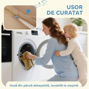 AIYAPLAY Set 8 Construcții Moi pentru Copii 0-3 Ani de Interior, din Catifea și Spumă PU Portocaliu | Aosom Romania