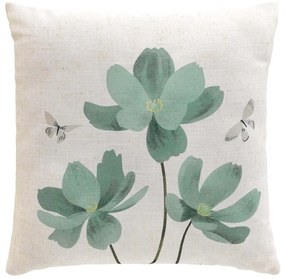 Pernă decorativă din amestec de in 45x45 cm Palmiflore – douceur d'intérieur