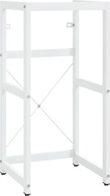vidaXL Cadru chiuvetă de baie, alb, 40x38x83 cm, fier