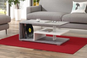 LINK beton (gri) / alb, masuta de cafea