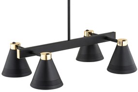 Lustra cu 4 brate design modern AVALONE negru