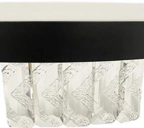 Lustră LED dimabilă aplicată LED/75W/230V 3000-6500K negru + telecomandă