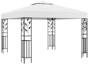 vidaXL Pavilion de grădină, alb, 3 x 3 m, 180 g/m²