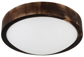 Brilagi - Plafonieră CARVALHO SLIM SMOKEY 1xE27/60W/230V, stejar, Ø 27,5 cm