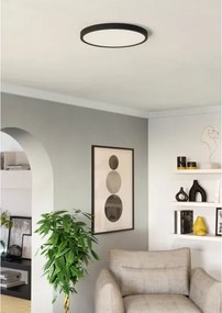 Eglo 901301-LED FUEVA Lampă stradală LED, 17 W, 230 V, 2700/4000/6500 K, Ø 38,9 cm, negru