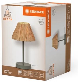 Lampă de masă Ledvance DECOR RAFFIA 1xE27/15W/230V rafie