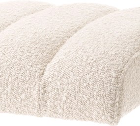 Taburete elegant design LUX McGuire, boucle crem 115662 HZ