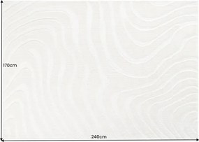 Covor modern cu model in valuri Wave 170x240cm crem-bej