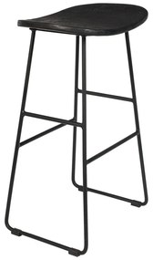 Scaun de bar negru 2 buc. (înălțime șezut 62 cm) Tangle – White Label