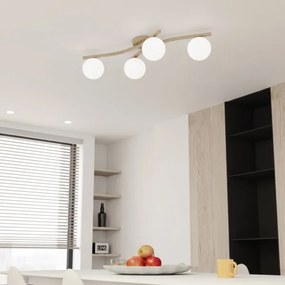 Plafonieră OPUS 4xE14/10W/230V bej/alb