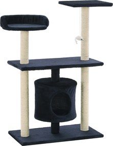 vidaXL Ansamblu pisici, stâlpi din funie sisal, 95 cm Albastru închis