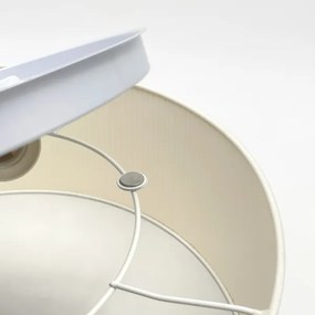 Plafonieră SIRJA PLISADO 2xE27/15W/230V, diametru 35 cm, crem
