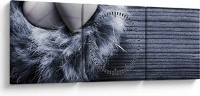 Tablou - Cuibul dragostei (cu ceas) (90x30 cm)